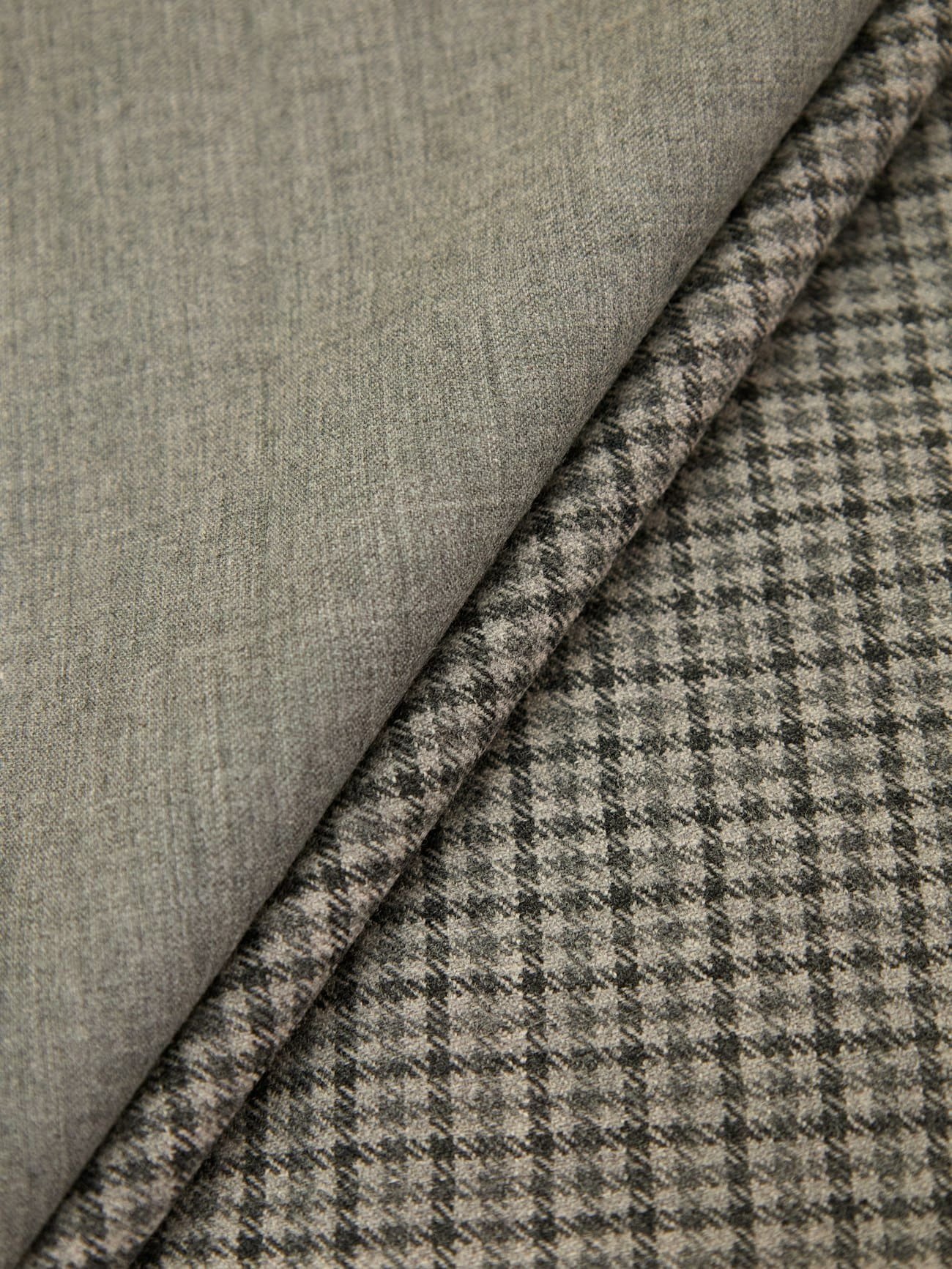 Tela de pata de gallo en detalle
